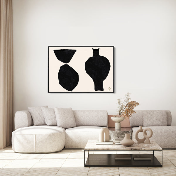 Simple Forms Framed Canvas